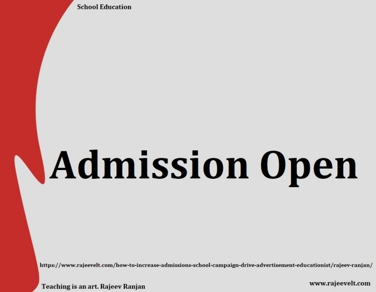 admission open rajeev ranjan