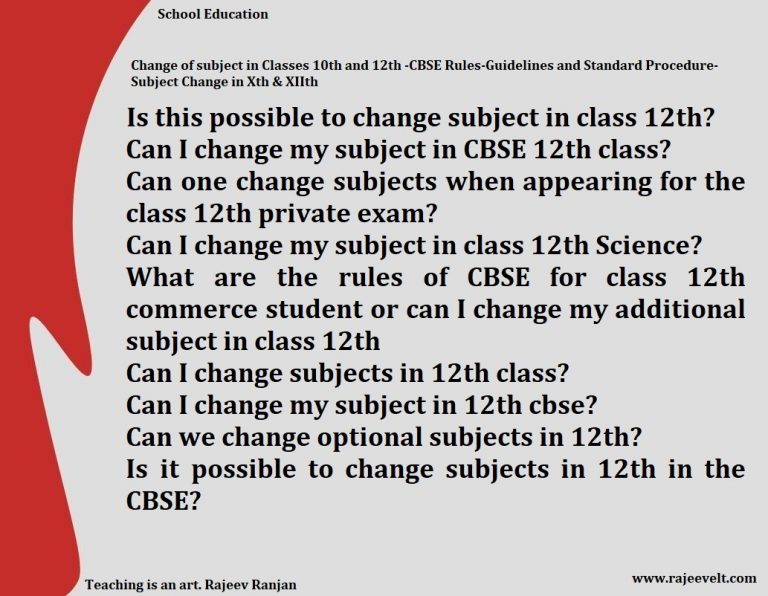 CIRCULAR_INSTRUCTIONS AND STANDARD OPERATING PROCEDURES FOR CHANGE OF SUBJECT
