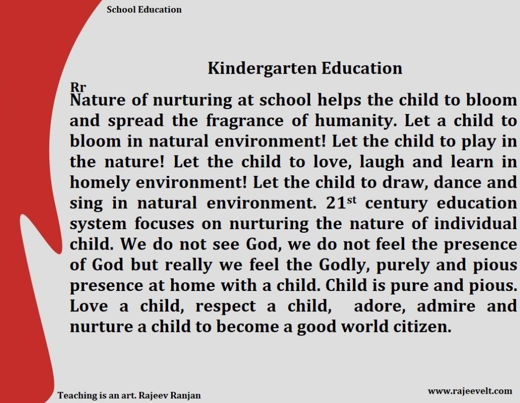 Kindergarten Education -Rajeevelt 