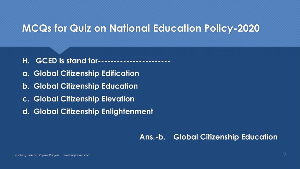 Questions on National Education Policy 2020-rajeevelt