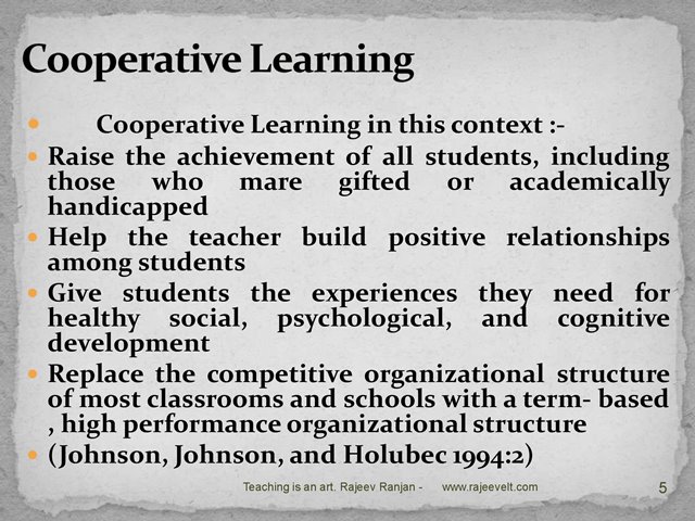 Cooperative Learning-rajeevelt
