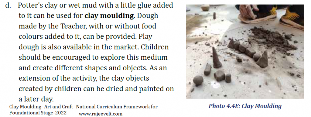 Art and Craft at Foundational Stage -National Curriculum Framework for Foundational Stage-2022