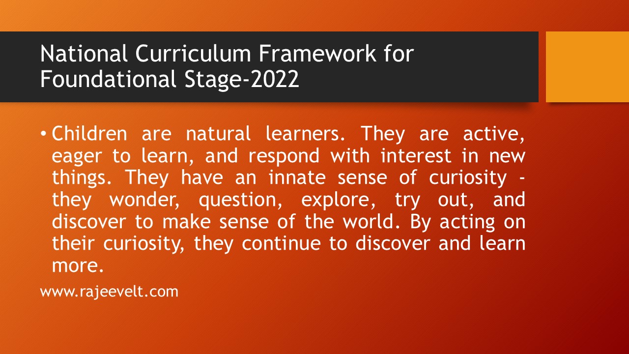 50 Main Points of National Curriculum Framework for Foundational Stage ...