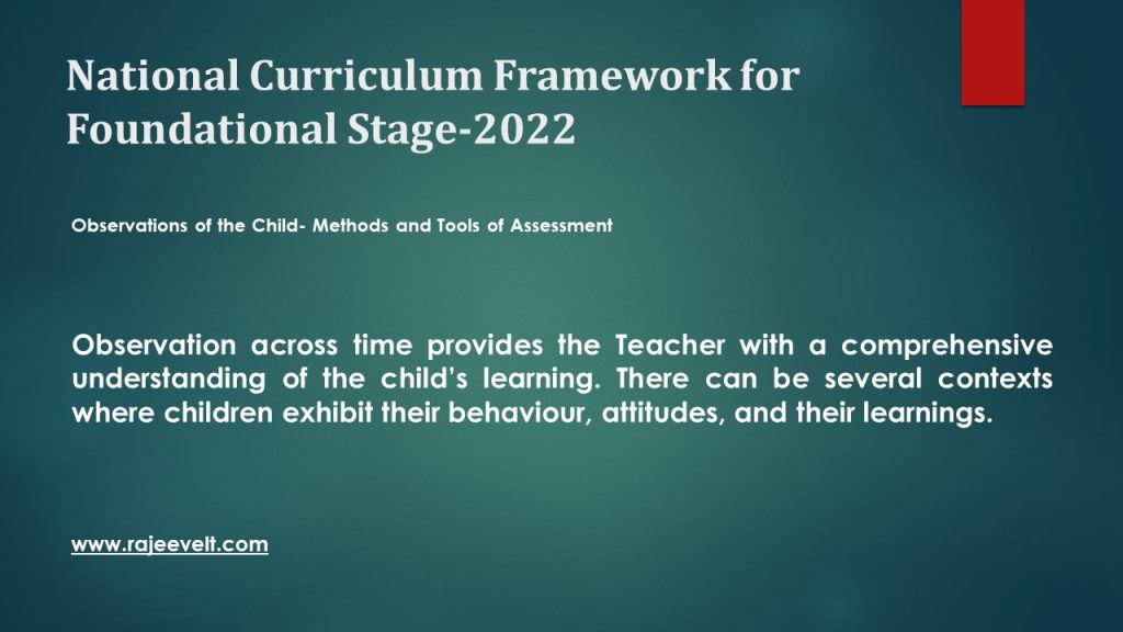 Observations of the Child- Methods and Tools of Assessment
