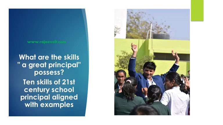 Ten skills of 21st century school principal aligned with examples ...