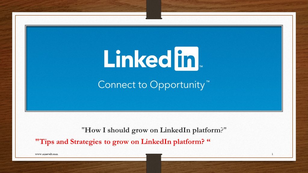 LinkedIn is a business-focused social network that helps professionals develop their careers, build networks, and make connections.  LinkedIn users can create profiles to highlight their experience, connect with colleagues and industry experts, share content, and find job openings and insights into their field. " Rajeevelt"