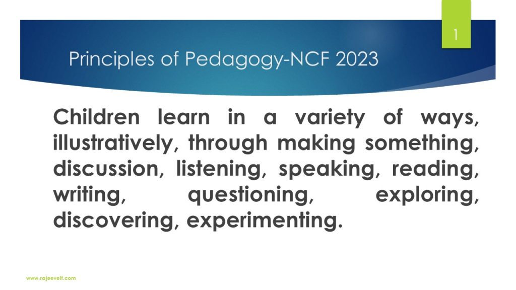 Principles of Pedagogy 2023