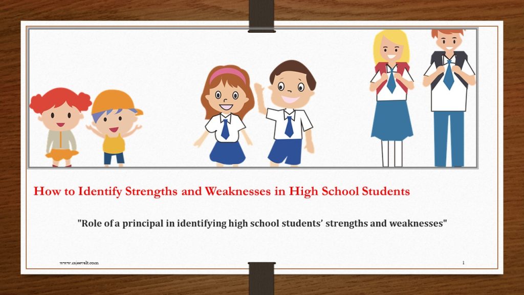 How to Identify Strengths and Weaknesses in High School Students