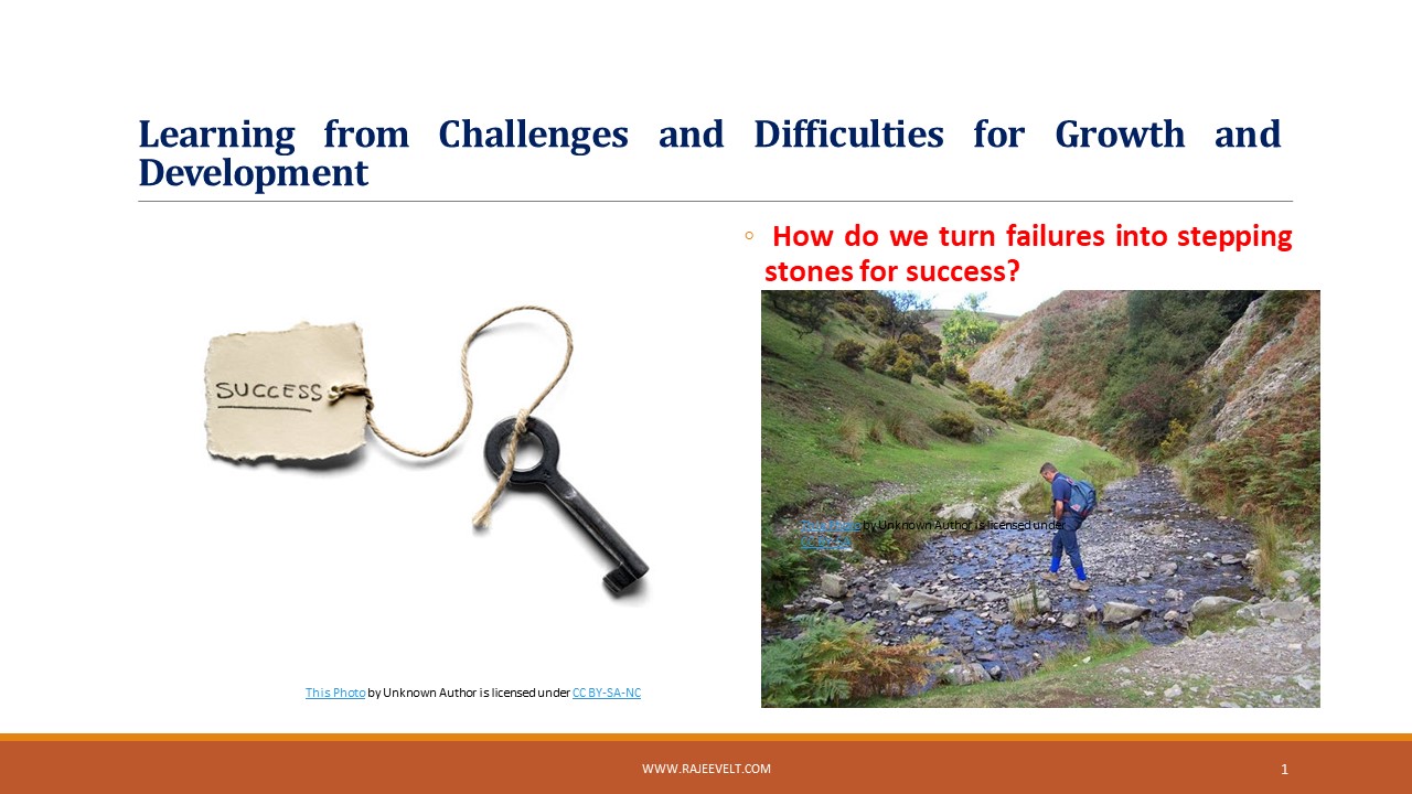 How do we turn failures into stepping stones for success?